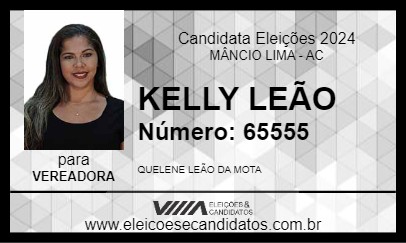 Candidato KELLY LEÃO 2024 - MÂNCIO LIMA - Eleições