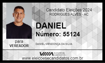 Candidato DANIEL 2024 - RODRIGUES ALVES - Eleições