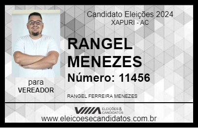 Candidato RANGEL MENEZES 2024 - XAPURI - Eleições