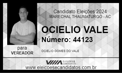 Candidato OCIELIO VALE 2024 - MARECHAL THAUMATURGO - Eleições