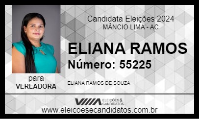 Candidato ELIANA RAMOS 2024 - MÂNCIO LIMA - Eleições