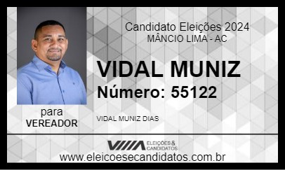 Candidato VIDAL MUNIZ 2024 - MÂNCIO LIMA - Eleições