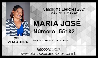 Candidato MARIA JOSÉ 2024 - MÂNCIO LIMA - Eleições