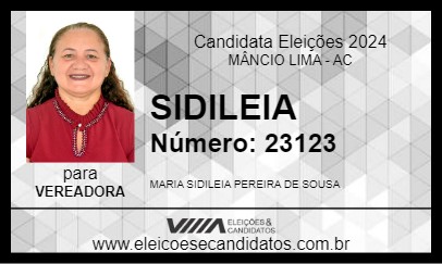 Candidato SIDILEIA 2024 - MÂNCIO LIMA - Eleições