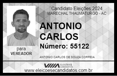 Candidato ANTONIO CARLOS 2024 - MARECHAL THAUMATURGO - Eleições