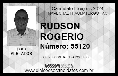 Candidato RUDSON ROGERIO 2024 - MARECHAL THAUMATURGO - Eleições