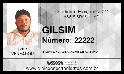 Candidato GILSIM 2024 - ASSIS BRASIL - Eleições