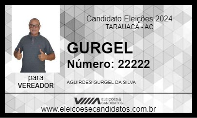 Candidato GURGEL 2024 - TARAUACÁ - Eleições