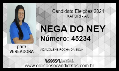 Candidato NEGA DO NEY 2024 - XAPURI - Eleições