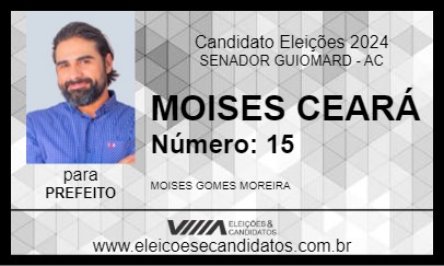 Candidato MOISES CEARÁ 2024 - SENADOR GUIOMARD - Eleições