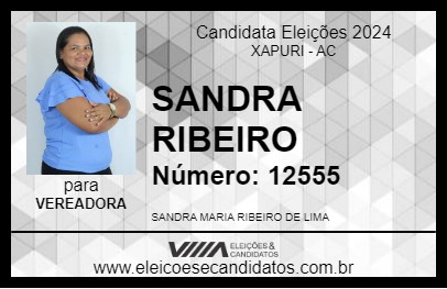 Candidato SANDRA RIBEIRO  2024 - XAPURI - Eleições