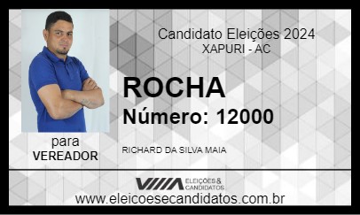 Candidato ROCHA 2024 - XAPURI - Eleições