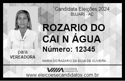 Candidato ROZARIO DO CAI N ÁGUA 2024 - BUJARI - Eleições