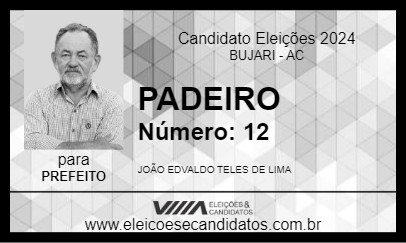 Candidato PADEIRO 2024 - BUJARI - Eleições