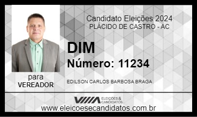 Candidato DIM 2024 - PLÁCIDO DE CASTRO - Eleições