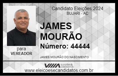 Candidato JAMES MOURÃO 2024 - BUJARI - Eleições