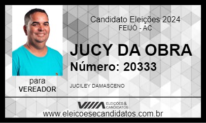 Candidato JUCY DA OBRA 2024 - FEIJÓ - Eleições