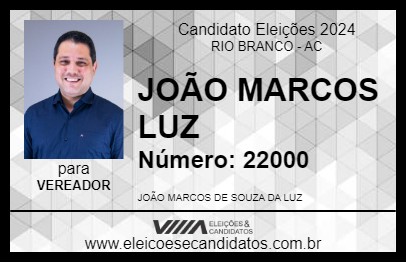 Candidato JOÃO MARCOS LUZ 2024 - RIO BRANCO - Eleições