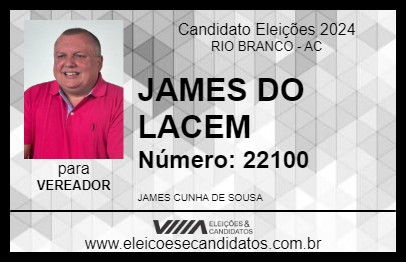 Candidato JAMES DA SAÚDE 2024 - RIO BRANCO - Eleições