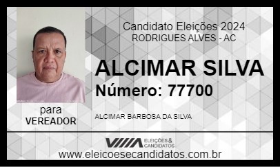 Candidato ALCIMAR SILVA 2024 - RODRIGUES ALVES - Eleições