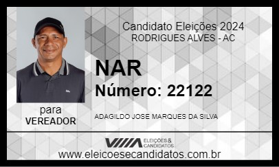 Candidato NAR 2024 - RODRIGUES ALVES - Eleições