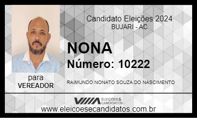 Candidato NONA 2024 - BUJARI - Eleições