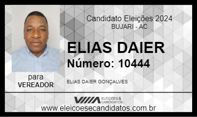 Candidato ELIAS DAIER 2024 - BUJARI - Eleições