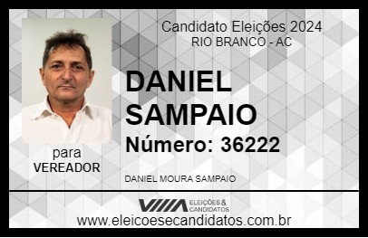 Candidato DANIEL SAMPAIO 2024 - RIO BRANCO - Eleições