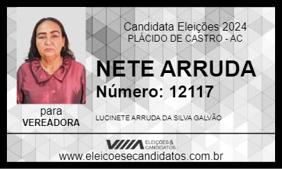 Candidato NETE ARRUDA 2024 - PLÁCIDO DE CASTRO - Eleições