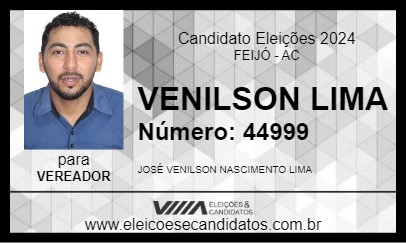 Candidato VENILSON LIMA 2024 - FEIJÓ - Eleições