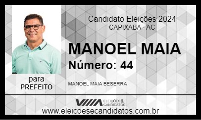 Candidato MANOEL MAIA 2024 - CAPIXABA - Eleições