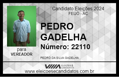 Candidato PEDRO GADELHA 2024 - FEIJÓ - Eleições