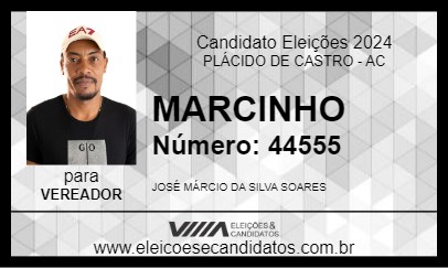 Candidato MARCINHO 2024 - PLÁCIDO DE CASTRO - Eleições