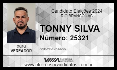 Candidato TONNY SILVA 2024 - RIO BRANCO - Eleições