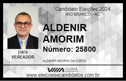 Candidato ALDENIR AMORIM 2024 - RIO BRANCO - Eleições