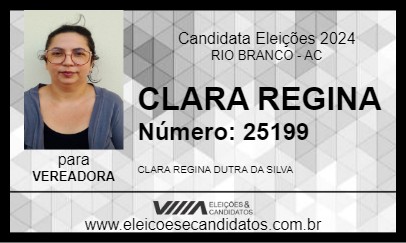 Candidato CLARA SILVA 2024 - RIO BRANCO - Eleições