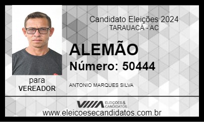 Candidato ALEMÃO 2024 - TARAUACÁ - Eleições