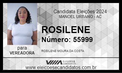 Candidato ROSILENE 2024 - MANOEL URBANO - Eleições