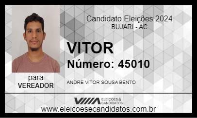 Candidato VITOR 2024 - BUJARI - Eleições