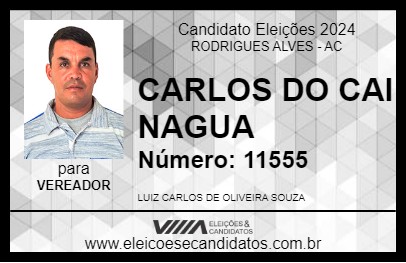 Candidato CARLOS DO CAI NAGUA 2024 - RODRIGUES ALVES - Eleições