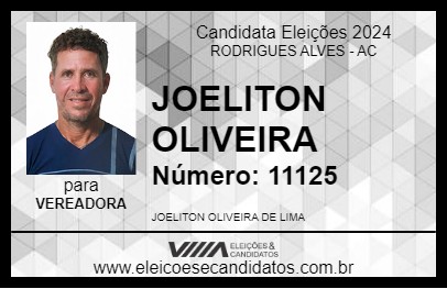 Candidato JOELITON OLIVEIRA 2024 - RODRIGUES ALVES - Eleições