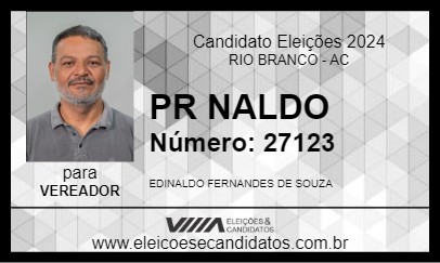 Candidato PR NALDO 2024 - RIO BRANCO - Eleições