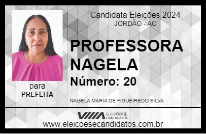 Candidato PROFESSORA NAGELA 2024 - JORDÃO - Eleições