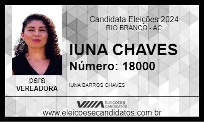 Candidato IUNA CHAVES 2024 - RIO BRANCO - Eleições