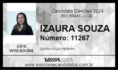 Candidato IZAURA SOUZA 2024 - RIO BRANCO - Eleições