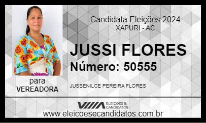 Candidato JUSSI FLORES 2024 - XAPURI - Eleições