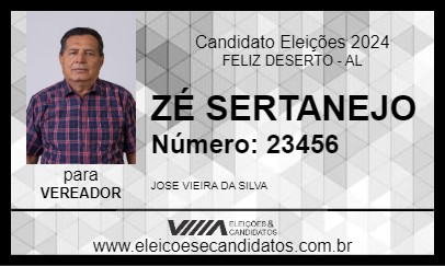 Candidato ZÉ SERTANEJO 2024 - FELIZ DESERTO - Eleições