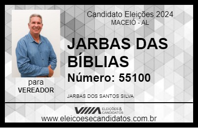 Candidato JARBAS DAS BÍBLIAS 2024 - MACEIÓ - Eleições