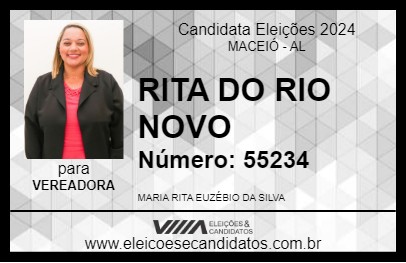 Candidato RITA DO RIO NOVO 2024 - MACEIÓ - Eleições