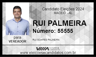 Candidato RUI PALMEIRA 2024 - MACEIÓ - Eleições